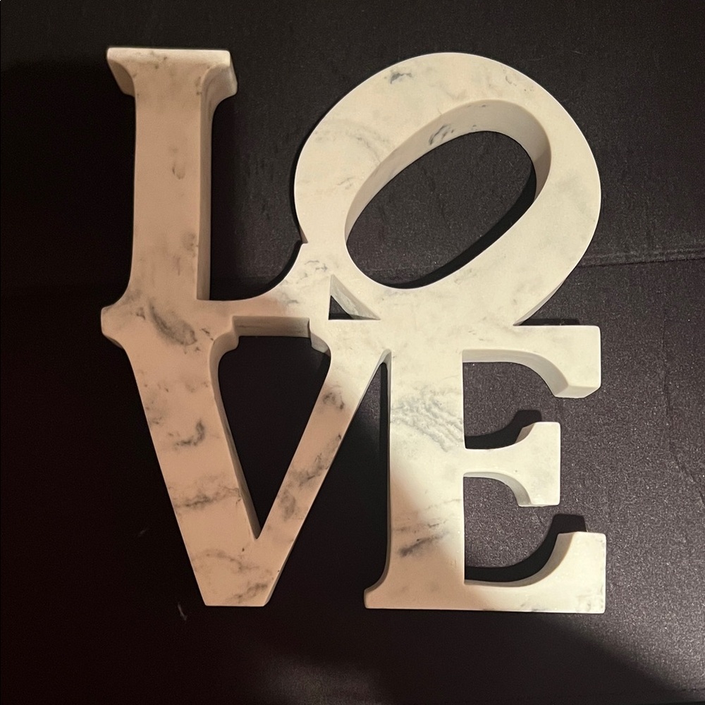 Marble Effect LOVE Wall Decor